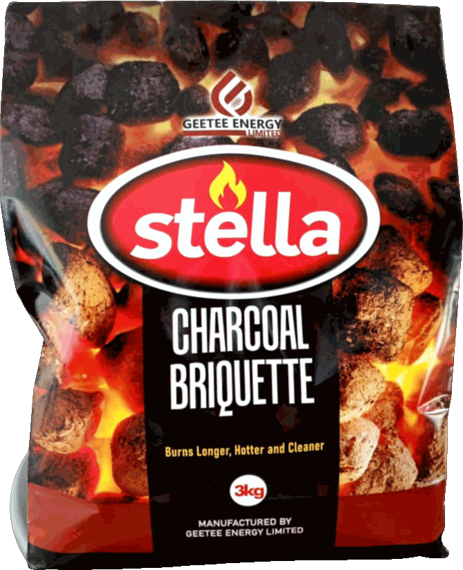 3kg pack of Stella Charcoal Briquette