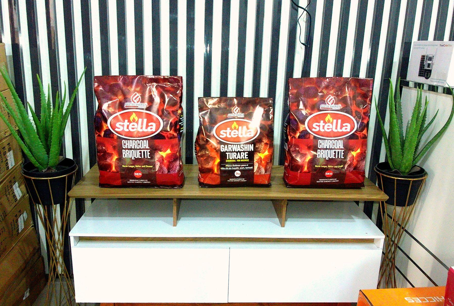 Stella Charcoal Briquette range on display
