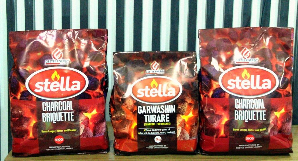Stella Charcoal Briquette and Garwashin Turare packs side by side